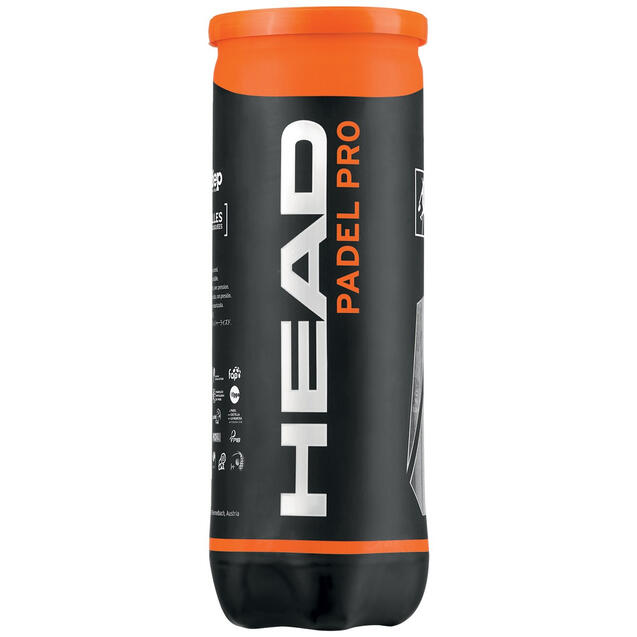 Tube de 3 balles HeadPadel Pro Tube de 3 balles HeadPadel Pro